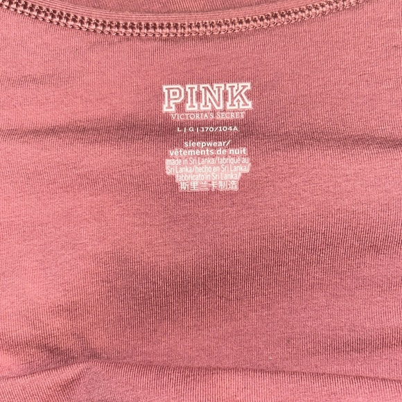 Victoria’s Secret PINK sleepwear. Gorgeous pinkish mauve color. Size LG - Picture 2 of 2